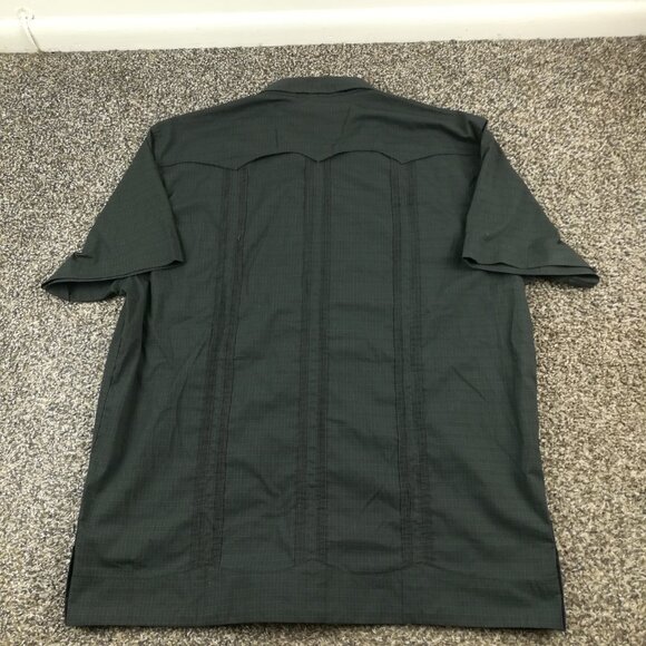 Howler Bros Shirt Guayabera Mariachi Rooster SS Button Up Black Mens Medium - Picture 6 of 11